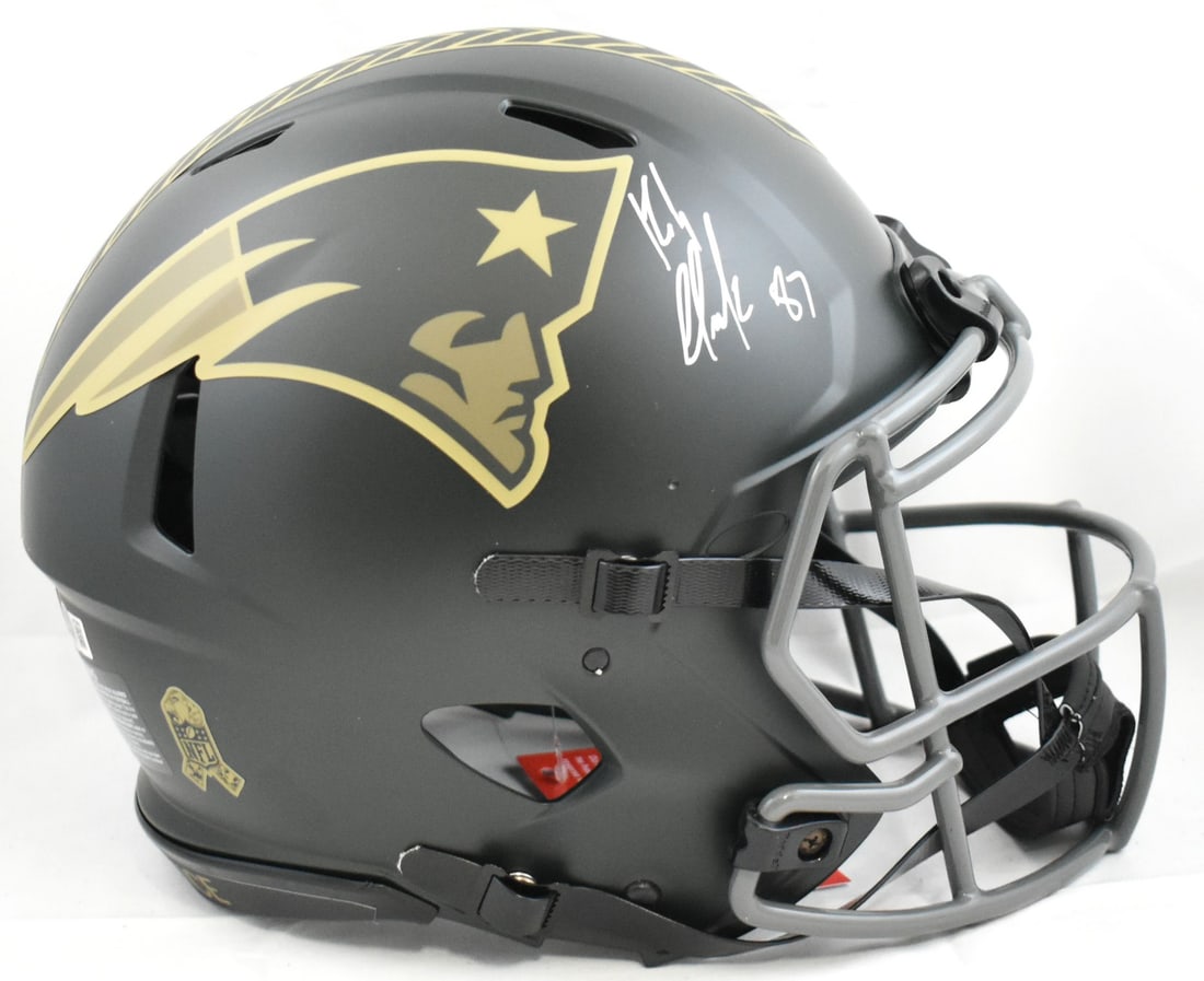 Rob Gronkowski Signed New England Patriots Full Size Helmet Beckett (1 of 5)