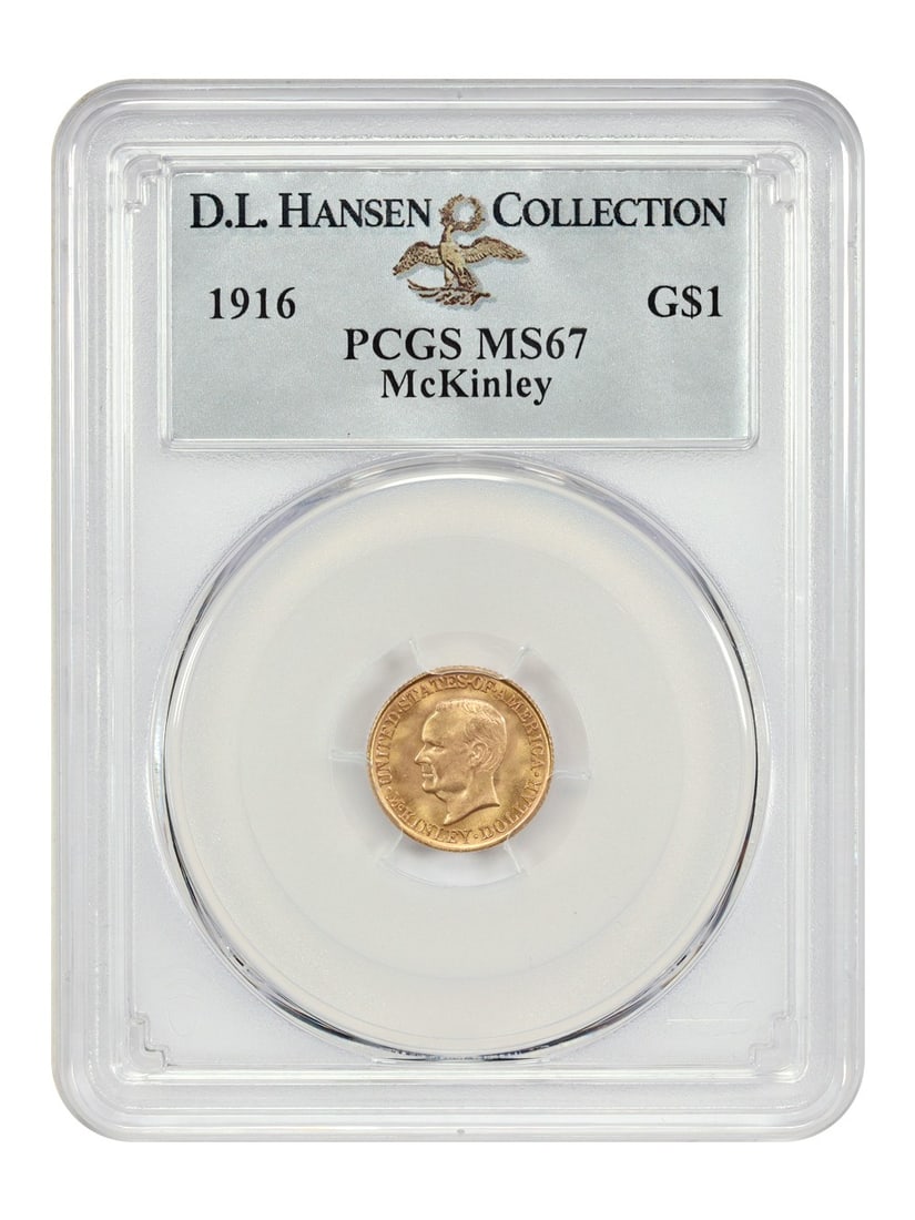 1916 McKinley Gold Dollar PCGS MS67 Classic Commemorative Coin (1 of 4)