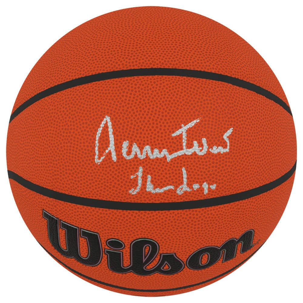 Jerry West Signed Wilson NBA Basketball with The Logo Inscription: Jerry West Signed Wilson NBA Basketball with The Logo Inscription This is a signed Wilson Indoor/Outdoor NBA basketball by Jerry West, famously known as 'The Logo'. The basketball features the inscrip