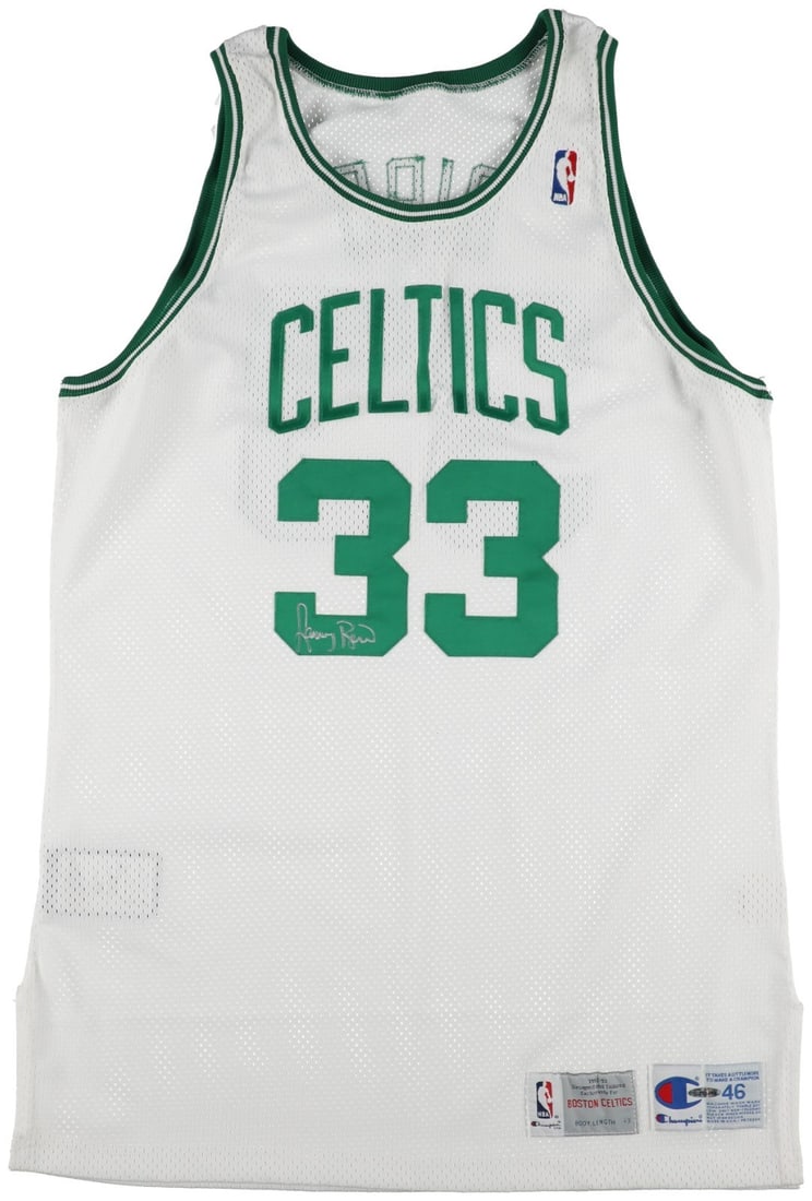 1992-93 Pro Cut Boston Celtics Jersey Autographed by Larry Bird UDA COA (1 of 7)
