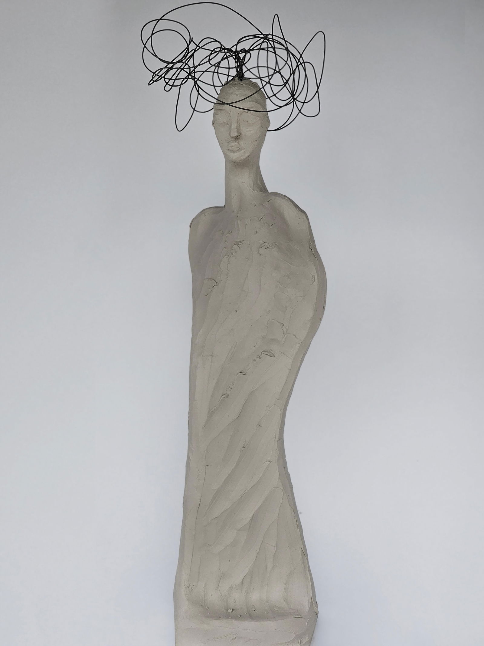 Lika Brutyan Contemporary Ceramic Sculpture I Could be Your Angel 25 x 5 inches (1 of 7)