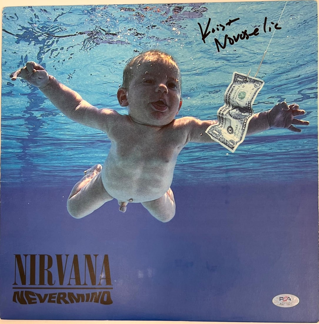 Krist Novoselic Autographed Nirvana Nevermind Vinyl PSA/DNA Certified: Krist Novoselic Autographed Nirvana Nevermind Vinyl PSA/DNA Certified This Nirvana "Nevermind" Vinyl Album cover is autographed by Krist Novoselic, a key member of the iconic band. The signature has b