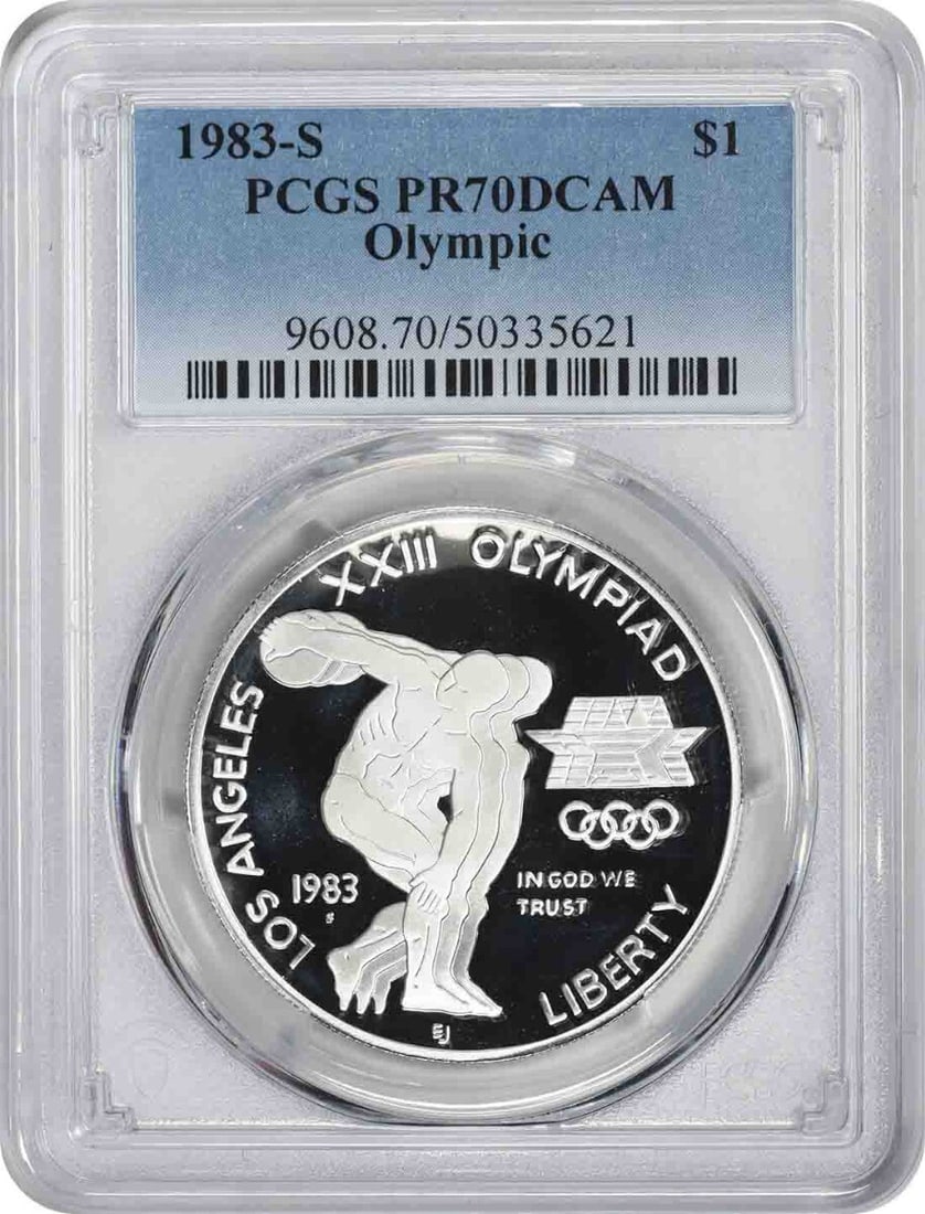 1983-S Silver Olympic Commemorative Dollar PR70DCAM PCGS Uncirculated (1 of 2)