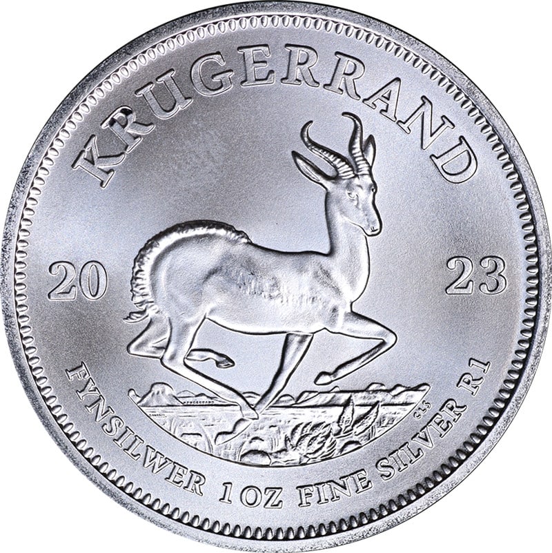 2023 Silver Krugerrand 1 oz South Africa BU Uncirculated Coin (1 of 2)
