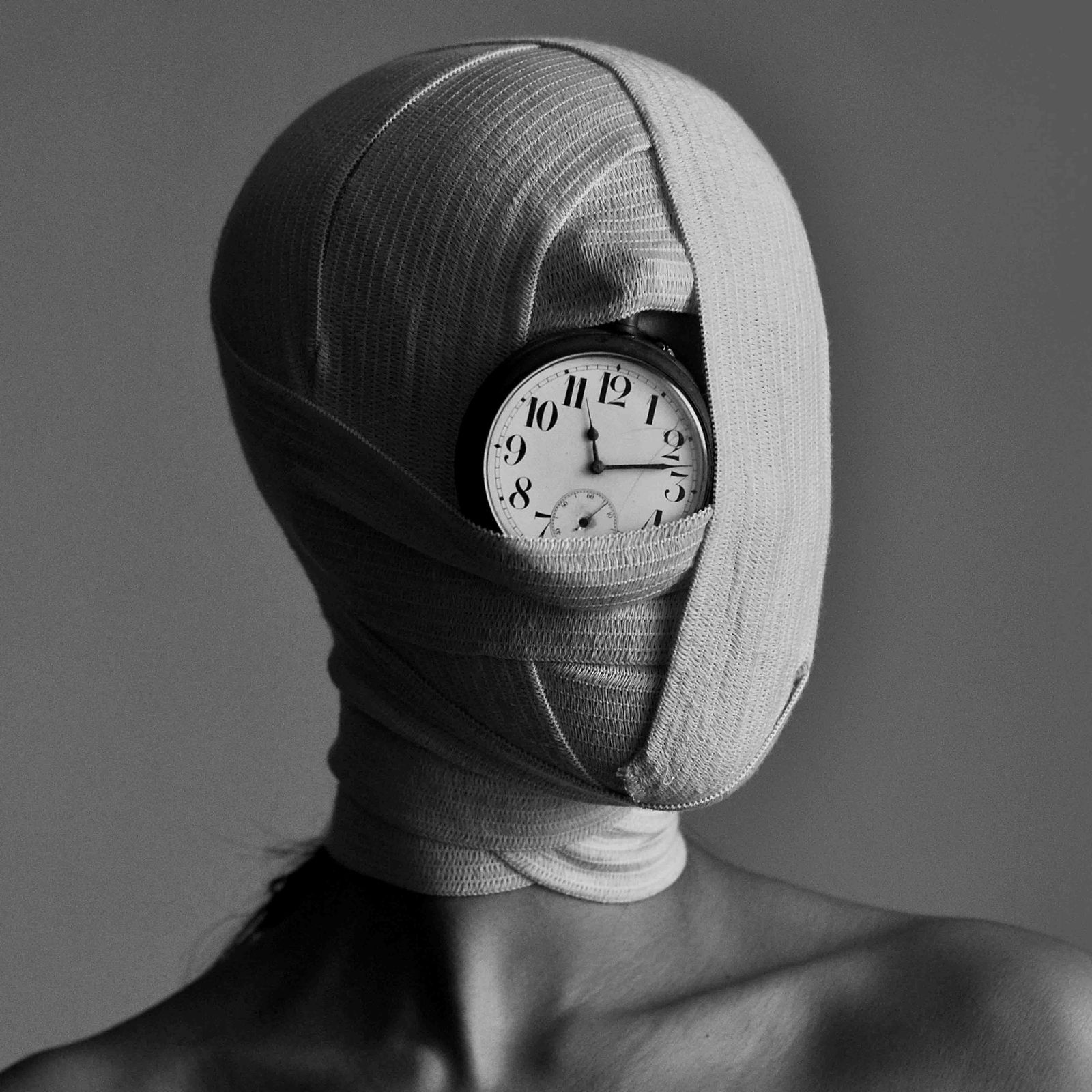 Olha Stepanian 'No Time' Black & White Photography Edition of 7 31x31 (1 of 3)
