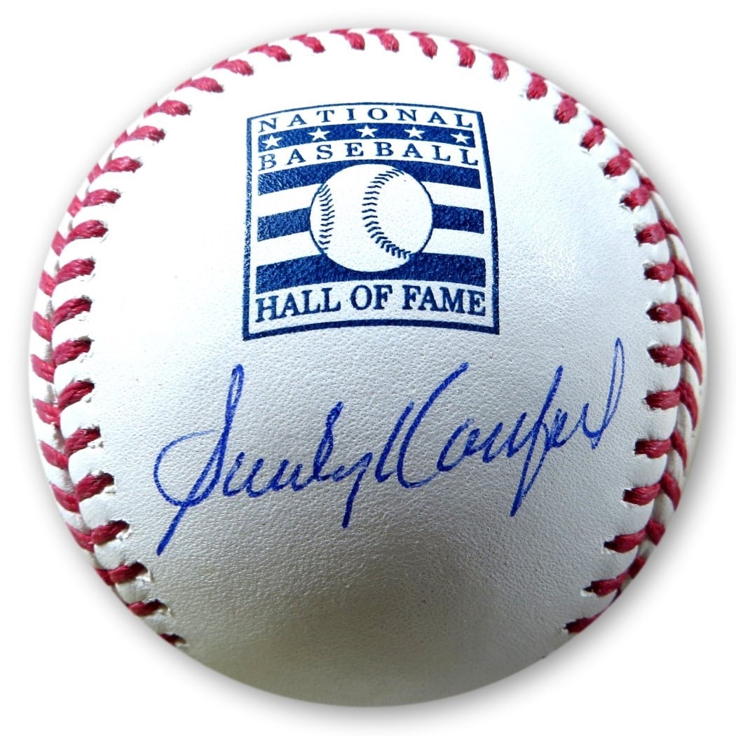 Sandy Koufax Autographed Baseball Dodgers Legend JSA Certified: Sandy Koufax Autographed Baseball Dodgers Legend JSA Certified This is an original autographed baseball by Sandy Koufax, a legendary player of the Los Angeles Dodgers and a Hall of Famer. The ball com