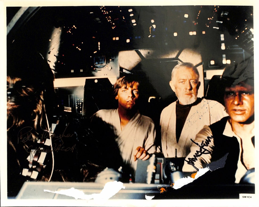 Star Wars A New Hope 8x10 Photo Signed by Ford Guinness Mayhew Beckett Authenticated (1 of 1)