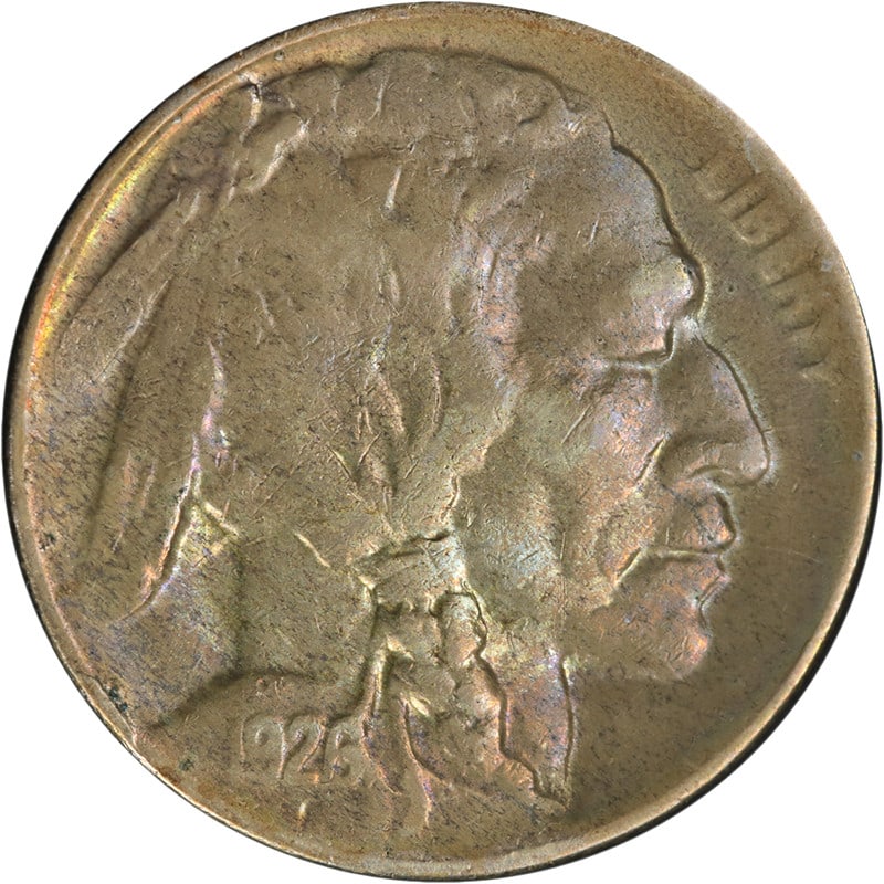 1926-D Buffalo Nickel AU Details Nice Eye Appeal Toning: 1926-D Buffalo Nickel AU Details Nice Eye Appeal Toning This 1926-D Buffalo Nickel exhibits nice AU details with decent eye appeal. It has attractive toning and shows an average strike. The coin has b