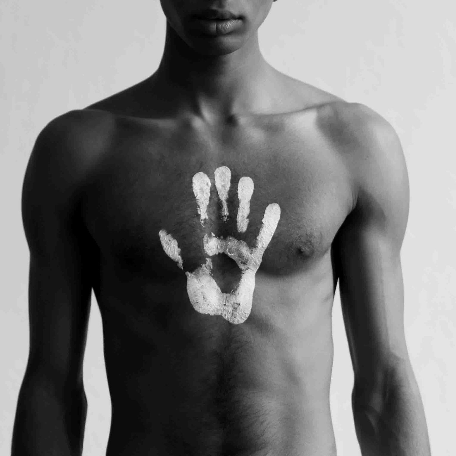 Olha Stepanian Surrealist 39x39 Black and White Photograph Edition of 3 Signed: Olha Stepanian Surrealist 39x39 Black and White Photograph Edition of 3 Signed "I am" is a black and white surrealist photograph by Olha Stepanian, created in 2020. This limited edition print is one o