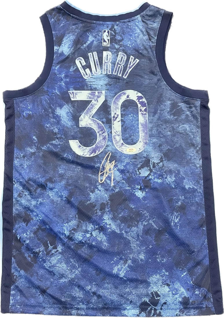 Stephen Curry Autographed Jersey PSA/DNA Golden State Warriors (1 of 2)