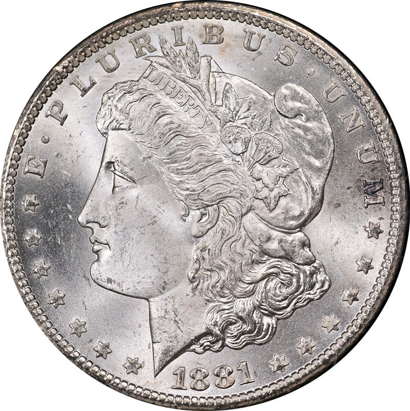 1881-CC GSA Morgan Silver Dollar ANACS MS65 Blazing White Gem: 1881-CC GSA Morgan Silver Dollar ANACS MS65 Blazing White Gem This stunning 1881-CC GSA Morgan Silver Dollar showcases remarkable eye appeal with its superb luster and a strong strike. Certified by AN