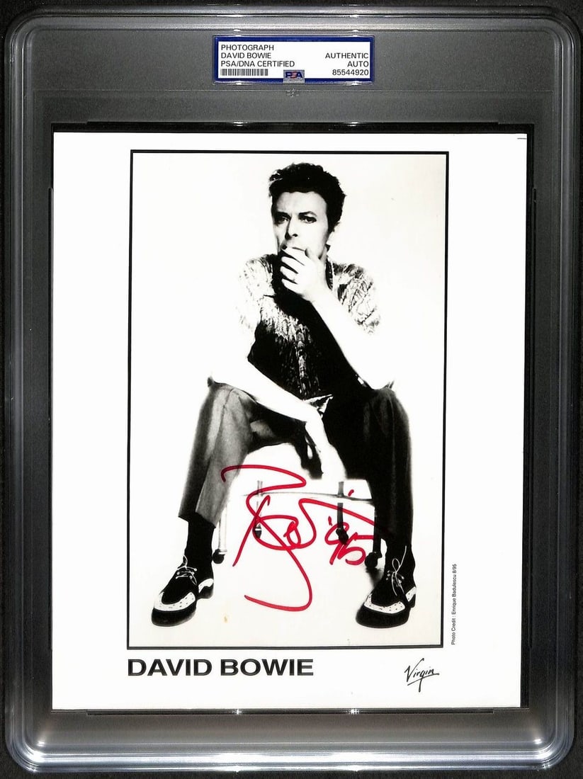 David Bowie Signed Inscribed 1995 8x10 Photo PSA/DNA Certified (1 of 2)