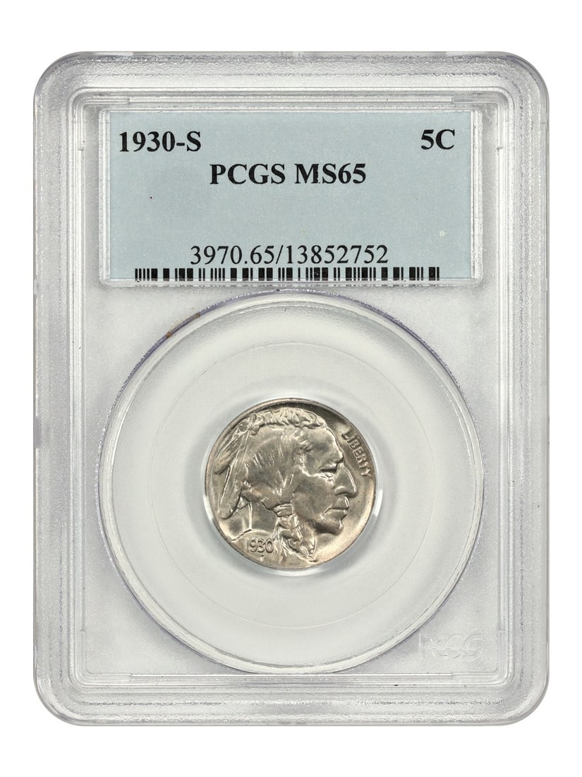 1930 San Francisco Buffalo Nickel PCGS MS65 Five Cent Coin (1 of 4)