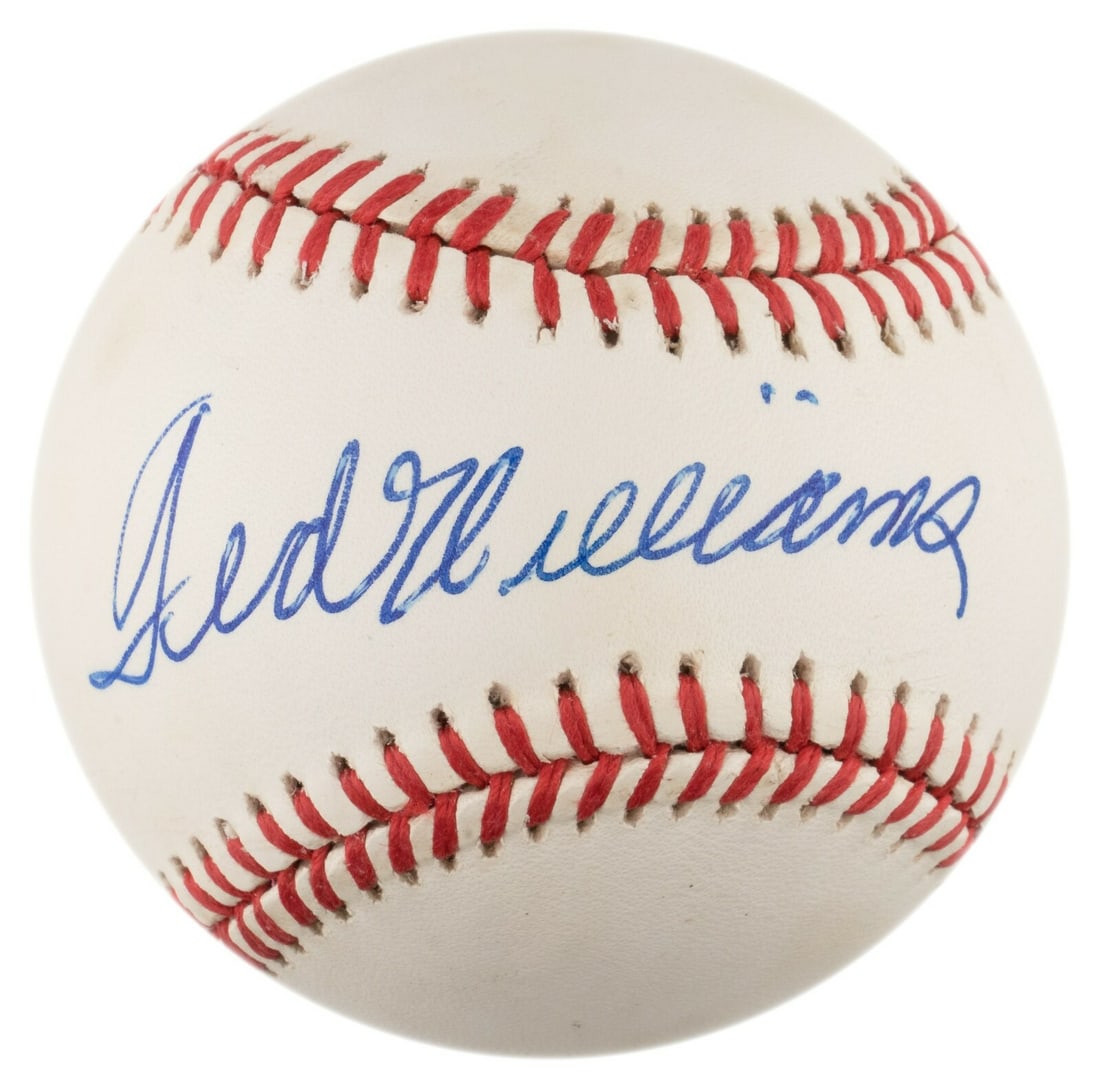 Ted Williams Signed American League Baseball PSA DNA MINT 9 (1 of 3)