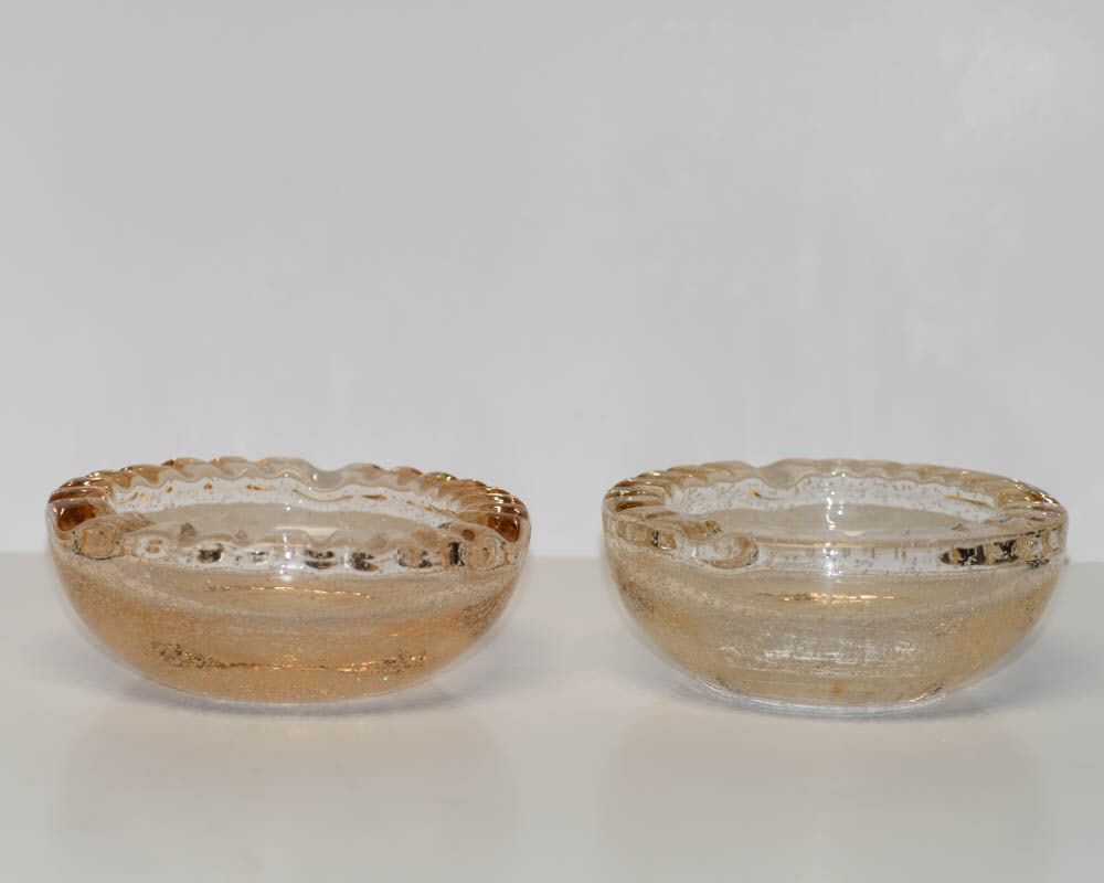 Daum Nancy Signed Art Deco Ash Trays Pair Circa 1920-1940 (1 of 7)