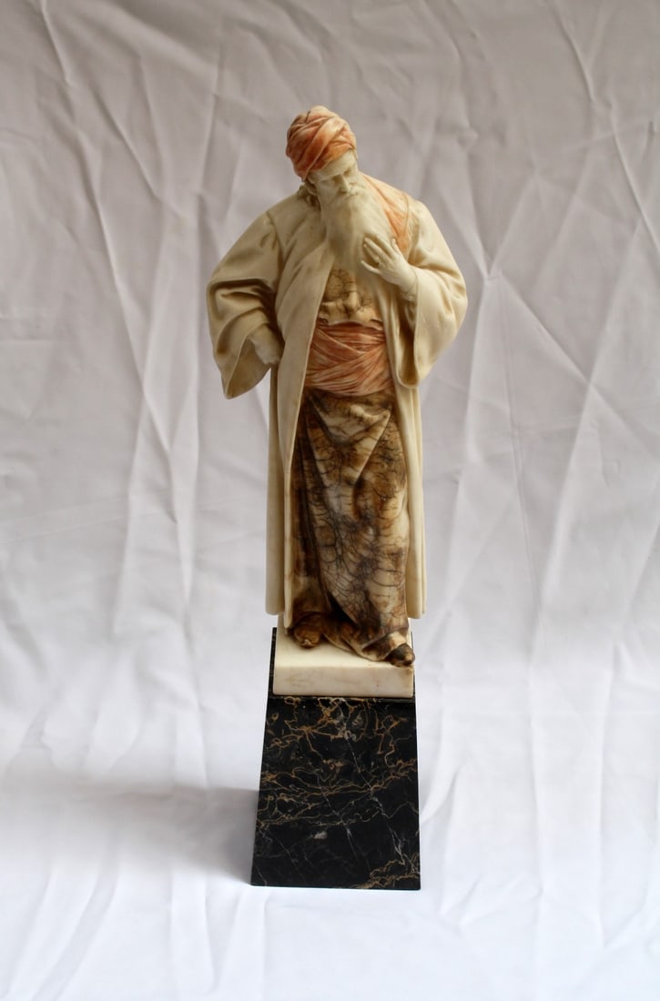 Ellen Jolin Art Deco Marble Statue of Baha Allah 22 Inches (1 of 11)