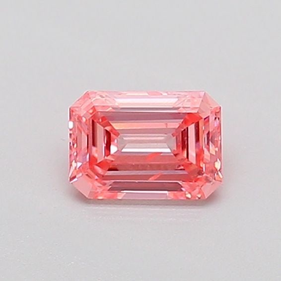 Loose Diamond - EMERALD 0.37ct Fancy Vivid Pink SI2: Loose Diamond - EMERALD 0.37ct Fancy Vivid Pink SI2 Source: This is a real non-mined Diamond that has been grown in a lab Shape: EMERALD Carats: 0.37 Color: Fancy Vivid Pink Certification: IGI Video: