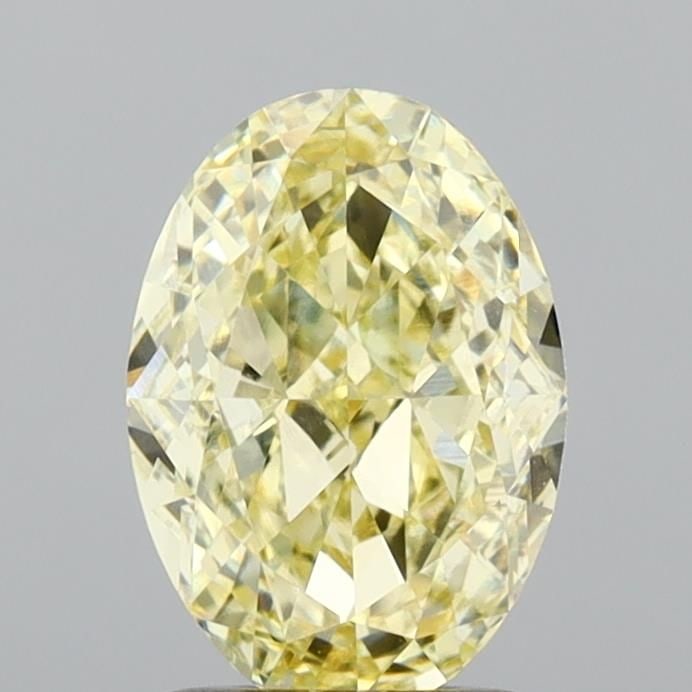 Loose Diamond - OVAL 2.07ct Fancy Light Yellow VVS2: Loose Diamond - OVAL 2.07ct Fancy Light Yellow VVS2 Source: This is a real non-mined Diamond that has been grown in a lab Shape: OVAL Carats: 2.07 Color: Fancy Light Yellow Certification: IGI Video: