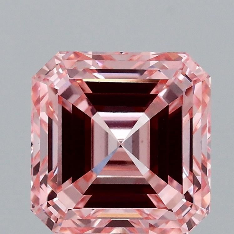 Loose Diamond - SQUARE EMERALD 3.15ct Fancy Intense Pink VS1: Loose Diamond - SQUARE EMERALD 3.15ct Fancy Intense Pink VS1 Source: This is a real non-mined Diamond that has been grown in a lab Shape: SQUARE EMERALD Carats: 3.15 Color: Fancy Intense Pink Certific