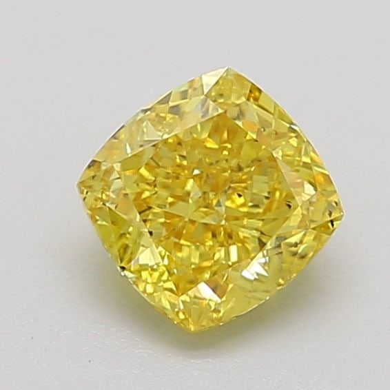 Loose Diamond - CUSHION MODIFIED 1.36ct Fancy Vivid Yellow SI1: Loose Diamond - CUSHION MODIFIED 1.36ct Fancy Vivid Yellow SI1 Source: This is a real non-mined Diamond that has been grown in a lab Shape: CUSHION MODIFIED Carats: 1.36 Color: Fancy Vivid Yellow Cert