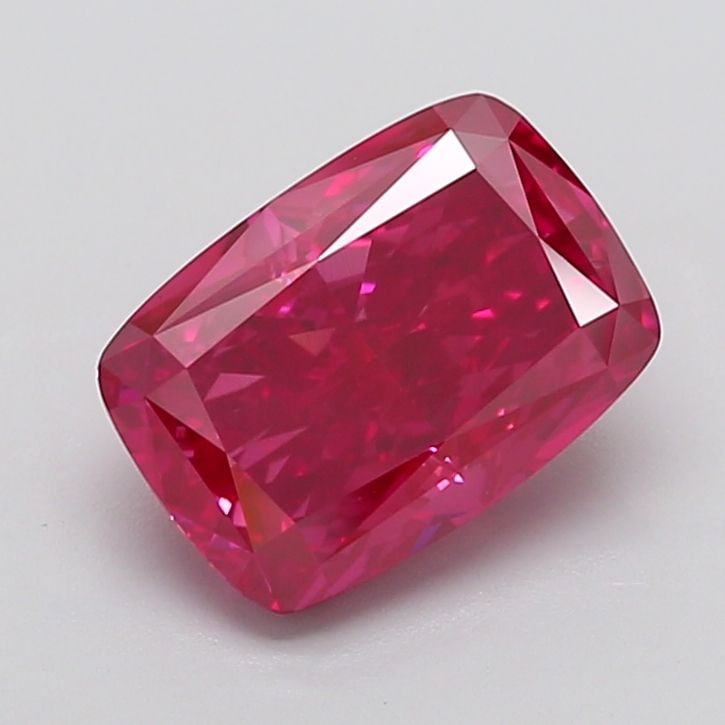Loose Diamond - CUSHION MODIFIED 5.31ct Fancy Vivid Red VVS2: Loose Diamond - CUSHION MODIFIED 5.31ct Fancy Vivid Red VVS2 Source: This is a real non-mined Diamond that has been grown in a lab Shape: CUSHION MODIFIED Carats: 5.31 Color: Fancy Vivid Red Certifica
