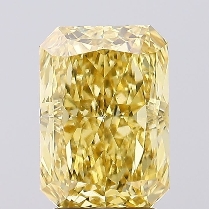 Loose Diamond - RADIANT 3.22ct Fancy Vivid Yellow VS1: Loose Diamond - RADIANT 3.22ct Fancy Vivid Yellow VS1 Source: This is a real non-mined Diamond that has been grown in a lab Shape: RADIANT Carats: 3.22 Color: Fancy Vivid Yellow Certification: IGI Vid