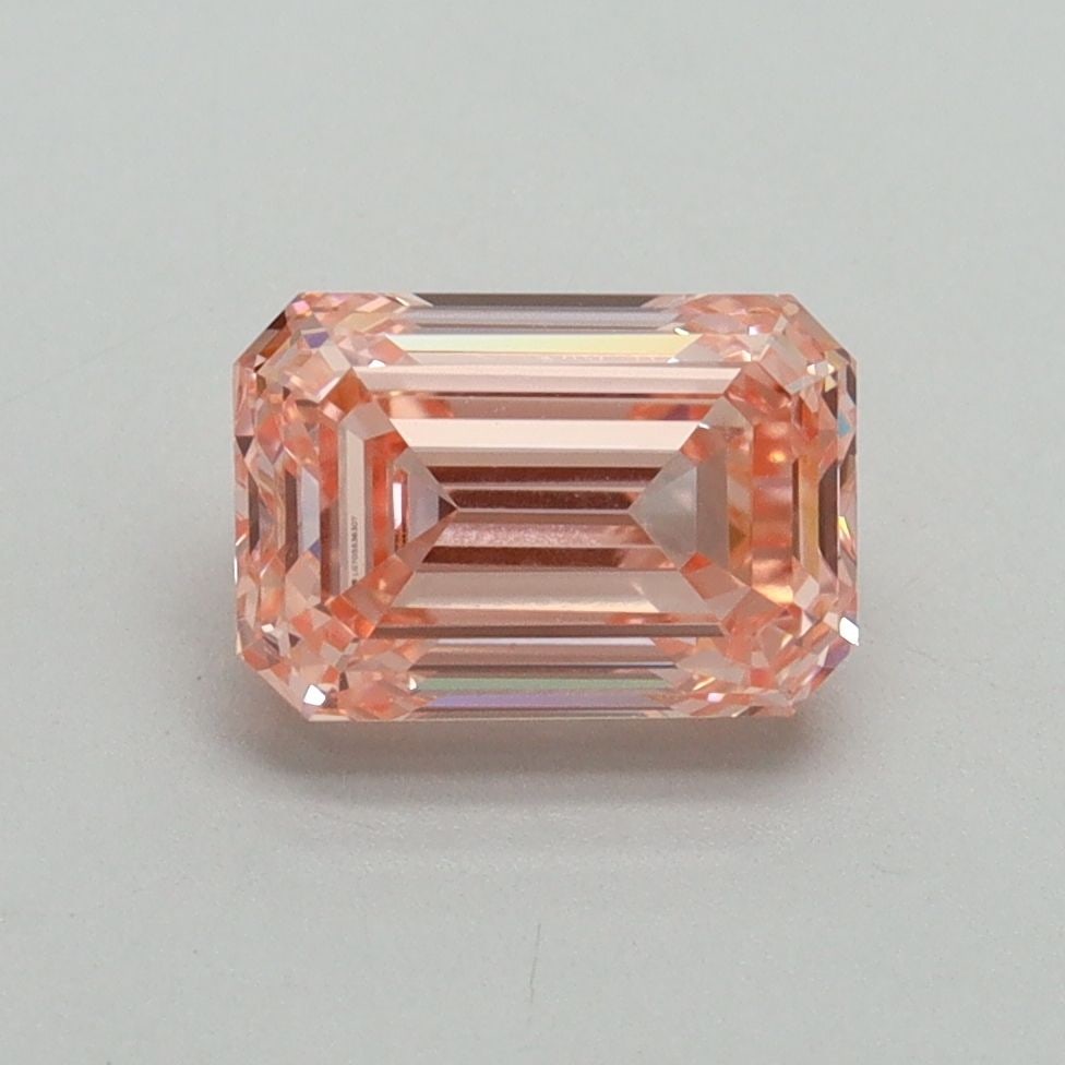 Loose Diamond - EMERALD 1.56ct Fancy Vivid Pink VVS2: Loose Diamond - EMERALD 1.56ct Fancy Vivid Pink VVS2 Source: This is a real non-mined Diamond that has been grown in a lab Shape: EMERALD Carats: 1.56 Color: Fancy Vivid Pink Certification: IGI Video: