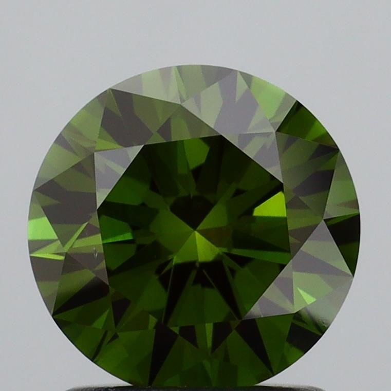 Ideal Loose Diamond - ROUND 1.35ct Fancy Deep Green VS2: Ideal Loose Diamond - ROUND 1.35ct Fancy Deep Green VS2 Source: This is a real non-mined Diamond that has been grown in a lab Shape: ROUND Carats: 1.35 Color: Fancy Deep Green Certification: IGI Video