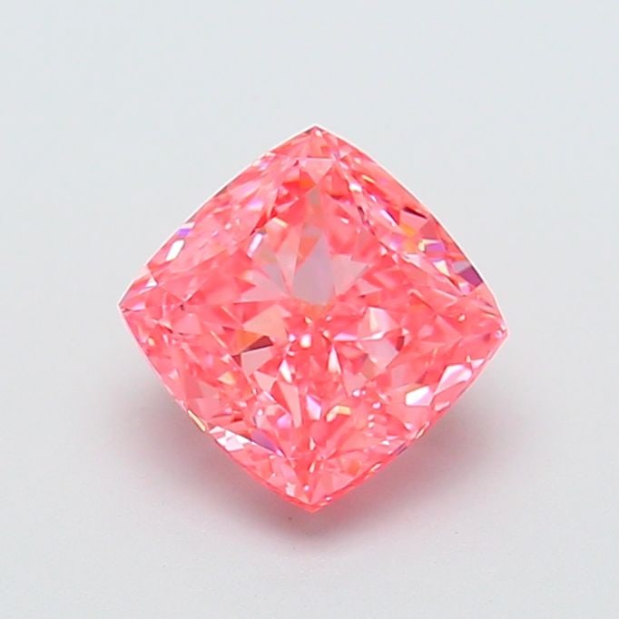 Loose Diamond - CUSHION MODIFIED 2.01ct Fancy Vivid Pink VVS2: Loose Diamond - CUSHION MODIFIED 2.01ct Fancy Vivid Pink VVS2 Source: This is a real non-mined Diamond that has been grown in a lab Shape: CUSHION MODIFIED Carats: 2.01 Color: Fancy Vivid Pink Certifi