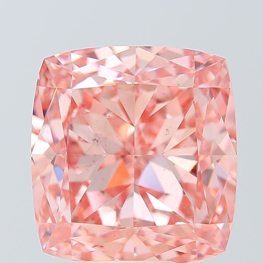 Loose Diamond - CUSHION BRILLIANT 11.11ct Fancy Vivid Pink VS1: Loose Diamond - CUSHION BRILLIANT 11.11ct Fancy Vivid Pink VS1 Source: This is a real non-mined Diamond that has been grown in a lab Shape: CUSHION BRILLIANT Carats: 11.11 Color: Fancy Vivid Pink Cert