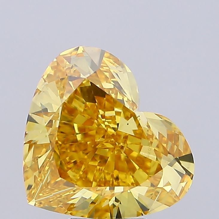 Loose Diamond - HEART 6.03ct Fancy Vivid Yellow VS1: Loose Diamond - HEART 6.03ct Fancy Vivid Yellow VS1 Source: This is a real non-mined Diamond that has been grown in a lab Shape: HEART Carats: 6.03 Color: Fancy Vivid Yellow Certification: IGI Video:
