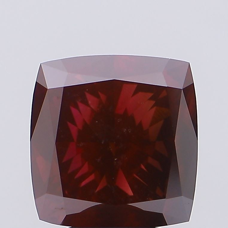Loose Diamond - CUSHION BRILLIANT 6.02ct Fancy Vivid Red VS1: Loose Diamond - CUSHION BRILLIANT 6.02ct Fancy Vivid Red VS1 Source: This is a real non-mined Diamond that has been grown in a lab Shape: CUSHION BRILLIANT Carats: 6.02 Color: Fancy Vivid Red Certific