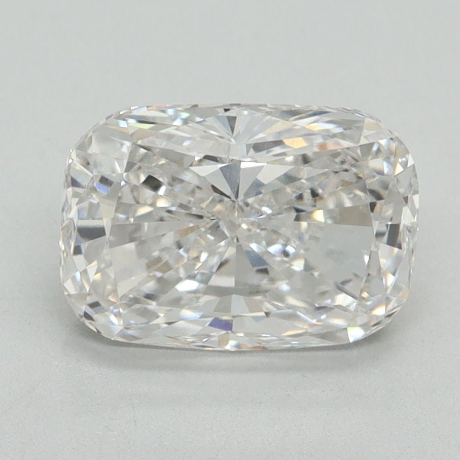 Loose Diamond - CUSHION MODIFIED 2.3ct F VS1: Loose Diamond - CUSHION MODIFIED 2.3ct F VS1 Source: This is a real non-mined Diamond that has been grown in a lab Shape: CUSHION MODIFIED Carats: 2.3 Color: F Clarity: VS1 Certification: GSI Video: