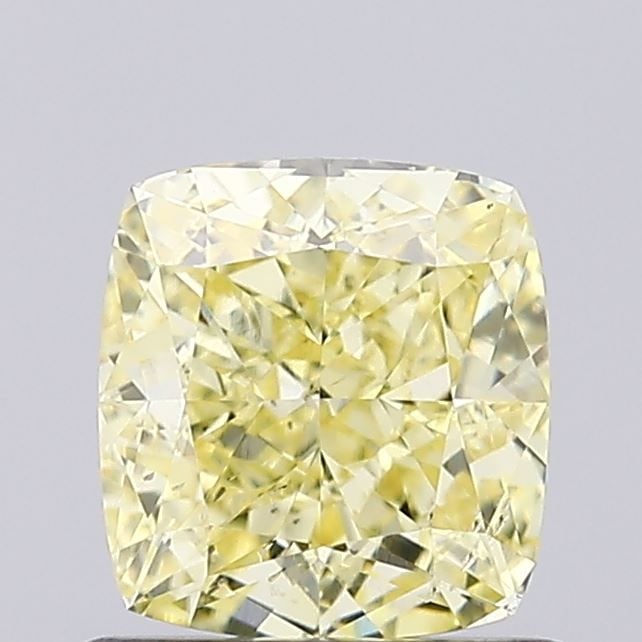 Loose Diamond - CUSHION BRILLIANT 1.01ct Fancy Intense Yellow SI1: Loose Diamond - CUSHION BRILLIANT 1.01ct Fancy Intense Yellow SI1 Source: This is a real non-mined Diamond that has been grown in a lab Shape: CUSHION BRILLIANT Carats: 1.01 Color: Fancy Intense Yello