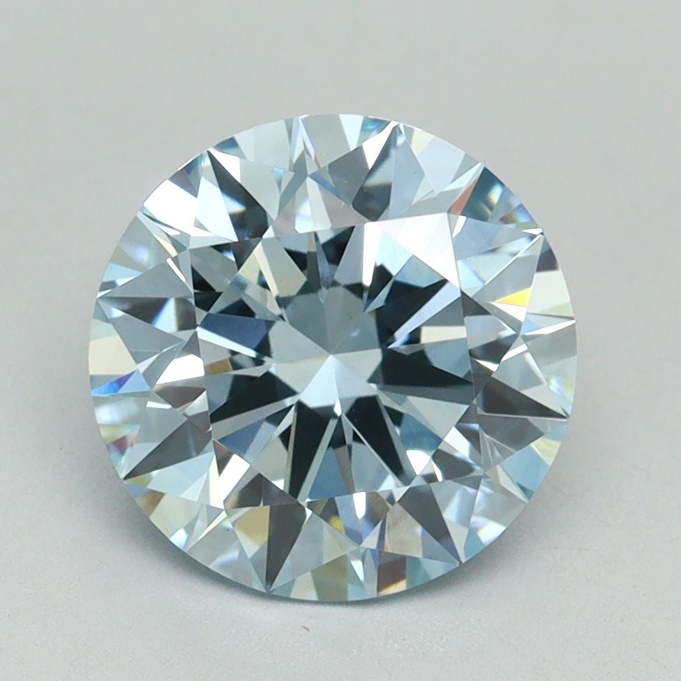 Ideal Loose Diamond - ROUND 3.03ct Fancy Intense Blue VS1: Ideal Loose Diamond - ROUND 3.03ct Fancy Intense Blue VS1 Source: This is a real non-mined Diamond that has been grown in a lab Shape: ROUND Carats: 3.03 Color: Fancy Intense Blue Certification: IGI V