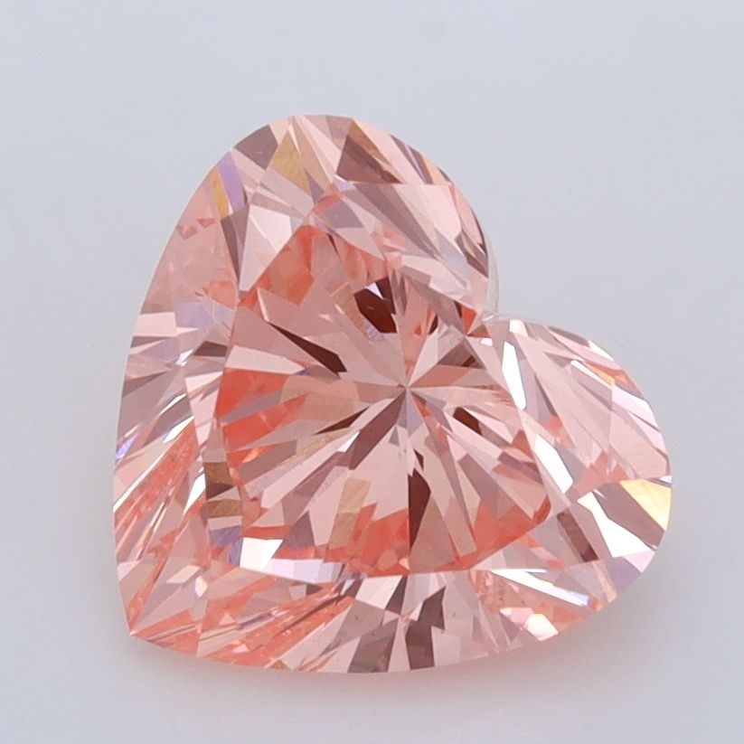 Loose Diamond - HEART 2.63ct Fancy Vivid Pink VS1: Loose Diamond - HEART 2.63ct Fancy Vivid Pink VS1 Source: This is a real non-mined Diamond that has been grown in a lab Shape: HEART Carats: 2.63 Color: Fancy Vivid Pink Certification: IGI Video: