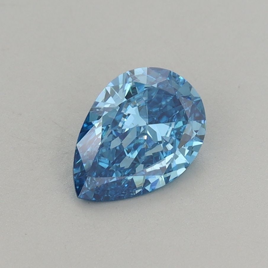 Loose Diamond - PEAR 0.67ct Fancy Vivid Blue VVS2: Loose Diamond - PEAR 0.67ct Fancy Vivid Blue VVS2 Source: This is a real non-mined Diamond that has been grown in a lab Shape: PEAR Carats: 0.67 Color: Fancy Vivid Blue Certification: IGI Video: