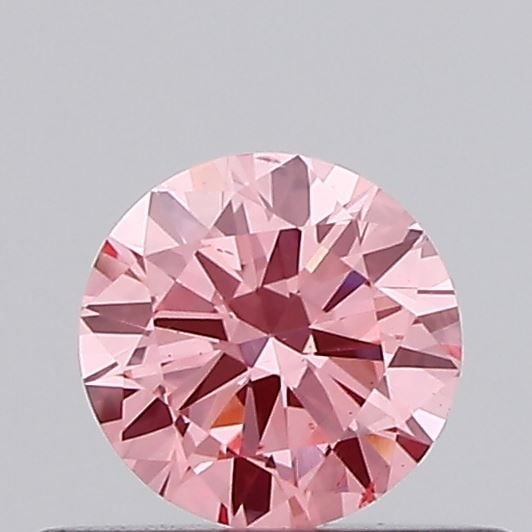 Loose Diamond - ROUND 0.3ct Fancy Intense Pink VS1: Loose Diamond - ROUND 0.3ct Fancy Intense Pink VS1 Source: This is a real non-mined Diamond that has been grown in a lab Shape: ROUND Carats: 0.3 Color: Fancy Intense Pink Certification: NONE Video: