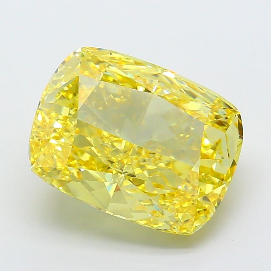 Loose Diamond - CUSHION MODIFIED 7.03ct Fancy Vivid Yellow VS1: Loose Diamond - CUSHION MODIFIED 7.03ct Fancy Vivid Yellow VS1 Source: This is a real non-mined Diamond that has been grown in a lab Shape: CUSHION MODIFIED Carats: 7.03 Color: Fancy Vivid Yellow