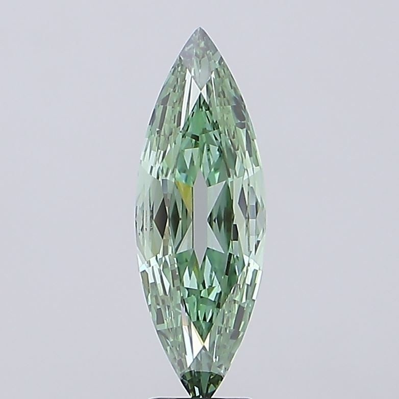 Loose Diamond - MARQUISE 3.66ct Fancy Vivid Green VVS2 (1 of 1)