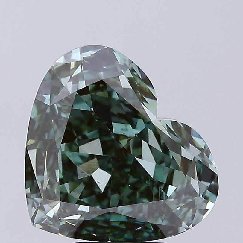 Loose Diamond - HEART 7.06ct Fancy Intense Green VS1: Loose Diamond - HEART 7.06ct Fancy Intense Green VS1 Source: This is a real non-mined Diamond that has been grown in a lab Shape: HEART Carats: 7.06 Color: Fancy Intense Green Certification: IGI Video