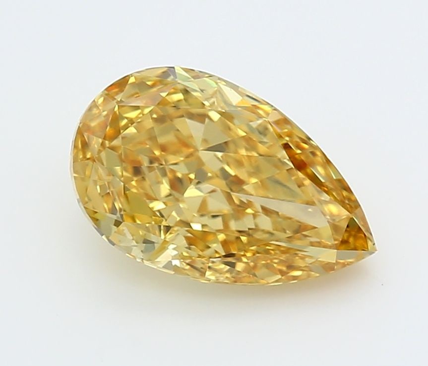 Loose Diamond - PEAR 2.31ct Fancy Vivid Yellow VVS2: Loose Diamond - PEAR 2.31ct Fancy Vivid Yellow VVS2 Source: This is a real non-mined Diamond that has been grown in a lab Shape: PEAR Carats: 2.31 Color: Fancy Vivid Yellow Certification: IGI Video: