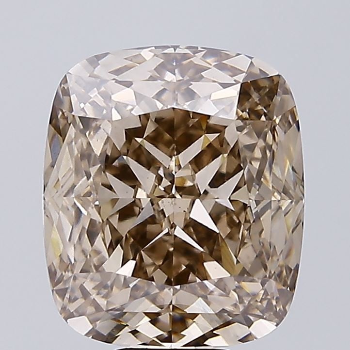 Loose Diamond - CUSHION MODIFIED 10.02ct Fancy Brown VS1: Loose Diamond - CUSHION MODIFIED 10.02ct Fancy Brown VS1 Source: This is a real non-mined Diamond that has been grown in a lab Shape: CUSHION MODIFIED Carats: 10.02 Color: Fancy Brown Certification: I