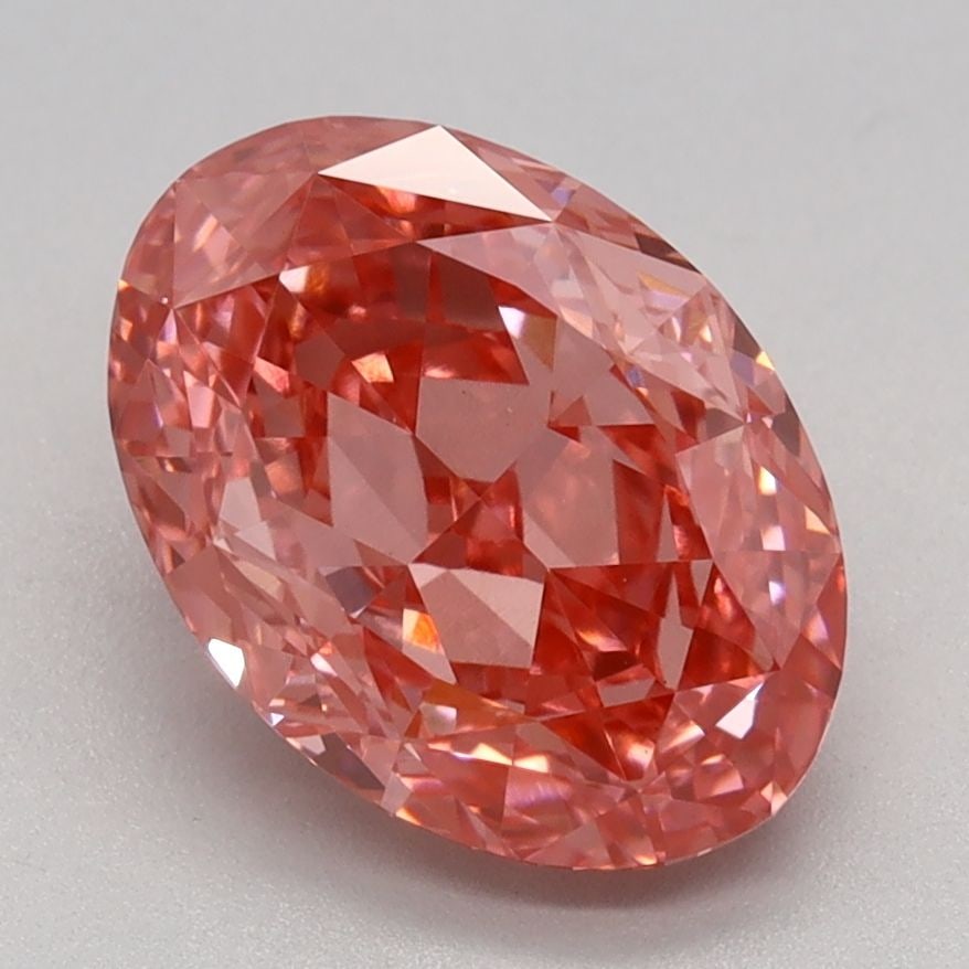 Loose Diamond - OVAL 2.09ct Fancy Vivid Pink VVS2: Loose Diamond - OVAL 2.09ct Fancy Vivid Pink VVS2 Source: This is a real non-mined Diamond that has been grown in a lab Shape: OVAL Carats: 2.09 Color: Fancy Vivid Pink Certification: IGI Video: