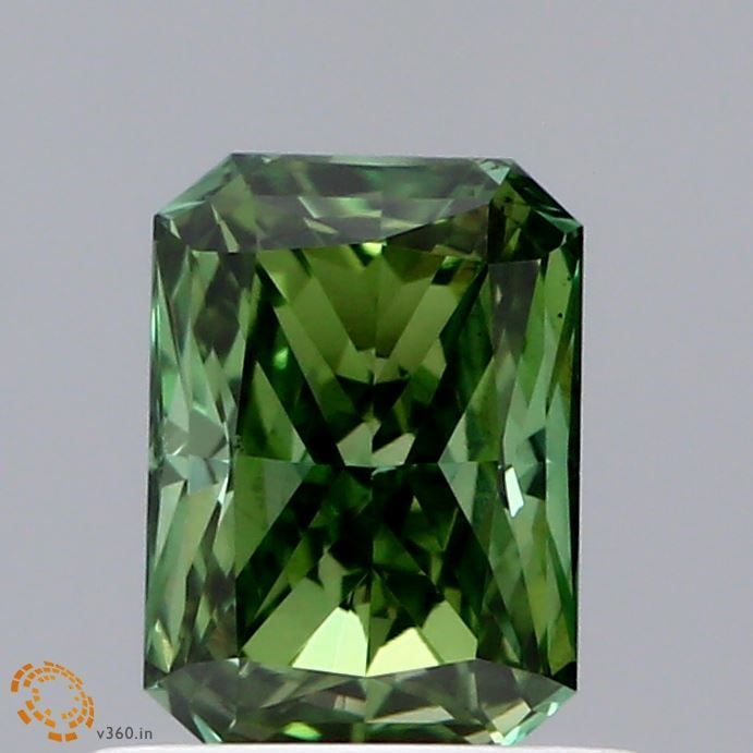 Loose Diamond - RADIANT 0.83ct Fancy Vivid Green VS2: Loose Diamond - RADIANT 0.83ct Fancy Vivid Green VS2 Source: This is a real non-mined Diamond that has been grown in a lab Shape: RADIANT Carats: 0.83 Color: Fancy Vivid Green Certification: IGI Video