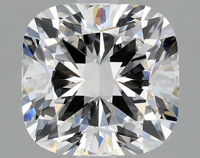 Loose Diamond - CUSHION MODIFIED 2.1ct F VS1: Loose Diamond - CUSHION MODIFIED 2.1ct F VS1 Source: This is a real non-mined Diamond that has been grown in a lab Shape: CUSHION MODIFIED Carats: 2.1 Color: F Clarity: VS1 Certification: GSI Video: