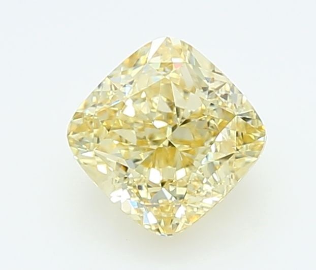 Loose Diamond - CUSHION MODIFIED 1.06ct Fancy Yellow VVS2: Loose Diamond - CUSHION MODIFIED 1.06ct Fancy Yellow VVS2 Source: This is a real non-mined Diamond that has been grown in a lab Shape: CUSHION MODIFIED Carats: 1.06 Color: Fancy Yellow Certification: