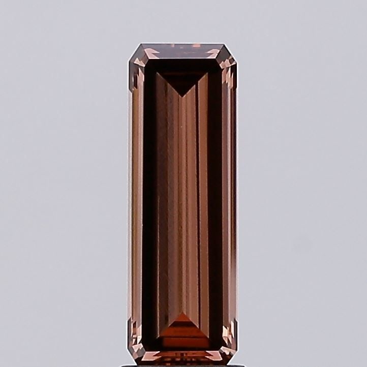 Loose Diamond - EMERALD 2.64ct Fancy Deep Brown VS1: Loose Diamond - EMERALD 2.64ct Fancy Deep Brown VS1 Source: This is a real non-mined Diamond that has been grown in a lab Shape: EMERALD Carats: 2.64 Color: Fancy Deep Brown Certification: IGI Video: