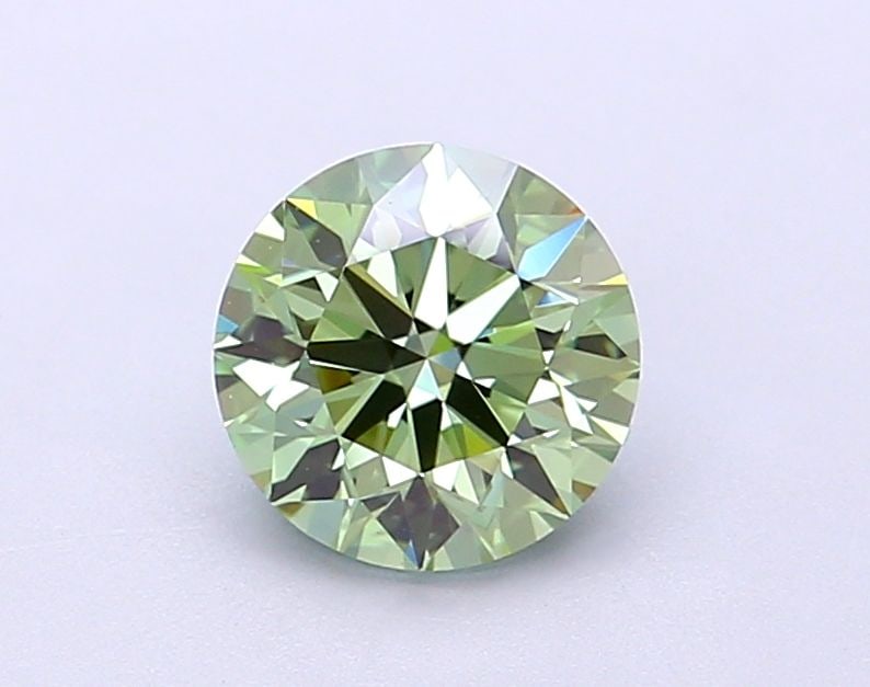 Loose Diamond - ROUND 1.18ct Fancy Vivid Green VVS2: Loose Diamond - ROUND 1.18ct Fancy Vivid Green VVS2 Source: This is a real non-mined Diamond that has been grown in a lab Shape: ROUND Carats: 1.18 Color: Fancy Vivid Green Certification: IGI Video: