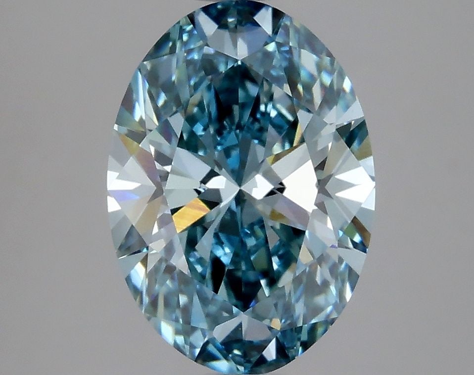 Loose Diamond - OVAL 2.89ct Fancy Vivid Blue VS1 (1 of 1)